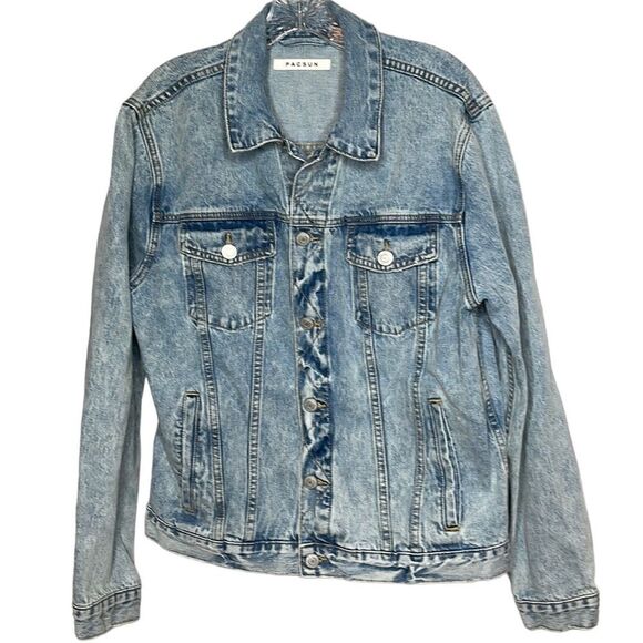 PacSun Light Washed Men’s Jean Jacket. Size Medium. - Picture 1 of 10